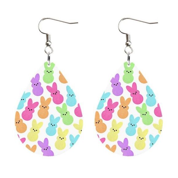 Colorful Peeps Drop Earrings - Picture 1 of 4